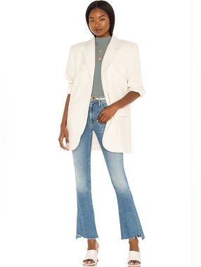 MOTHER The Runaway Step Fray Jeans in Kiss And Make Up